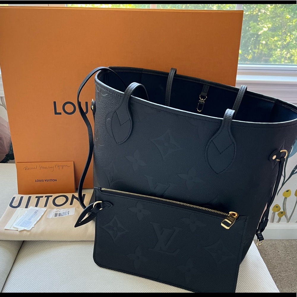LV empreinte noir MM neverfull